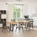 Pieds de table à manger forme de V 2 pcs 60x(72-73,3) cm acier