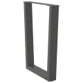 Pieds de table à manger forme de V 2 pcs 60x(72-73,3) cm acier
