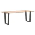 Pieds de table à manger forme de V 2 pcs 60x(72-73,3) cm acier