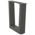 Pieds de table à manger forme V 2 pcs anthracite 30x(30-31,3)cm