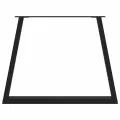 Pieds de table à manger forme de V 3 pcs noir 90x(72-73,3) cm