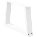 Pieds de table à manger forme V 2pcs blanc 60x(30-31,3)cm acier