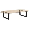 Pieds de table à manger forme V 2 pcs noir 70x(30-31,3)cm acier