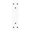 Pieds de table à manger forme de V 2 pcs blanc 28x(42-43,3) cm