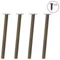 Pieds de table basse acier naturel 4 pcs 72 cm acier