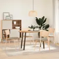 Pieds de table basse acier naturel 4 pcs 72 cm acier