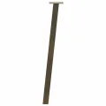 Pieds de table basse acier naturel 4 pcs 72 cm acier