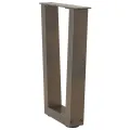 Pieds de table à manger en forme de V 2 pcs acier naturel acier