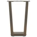 Pieds de table à manger en forme de V 2 pcs acier naturel acier
