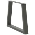 Pieds de table à manger en forme de V 2 pcs anthracite acier