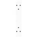 Pieds de table à manger forme V 2pcs blanc 40x(30-31,3)cm acier