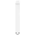 Pieds de table à manger forme V 2pcs blanc 70x(42-43,3)cm acier