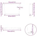 Pieds de table à manger forme V 2pcs blanc 70x(42-43,3)cm acier