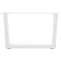 Pieds de table à manger forme V 2pcs blanc 50x(30-31,3)cm acier