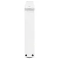 Pieds de table à manger forme V 2pcs blanc 50x(30-31,3)cm acier