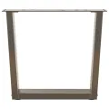 Pieds de table à manger en forme de V 2 pcs acier naturel acier