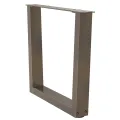 Pieds de table à manger en forme de V 2 pcs acier naturel acier