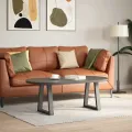 Pieds de table à manger en forme de V 2 pcs anthracite acier