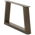 Pieds de table à manger forme V 2 pcs acier naturel acier