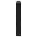 Pieds de table à manger forme V 2 pcs noir 60x(42-43,3)cm acier