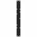 Pieds de table à manger forme V 2 pcs noir 60x(42-43,3)cm acier