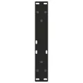 Pieds de table à manger forme de V 2 pcs noir 38x(42-43,3) cm