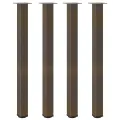 Pieds de table basse acier naturel 4 pcs 110-112 cm acier