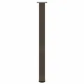 Pieds de table basse acier naturel 4 pcs 110-112 cm acier