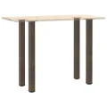 Pieds de table basse acier naturel 4 pcs 110-112 cm acier