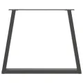 Pieds de table à manger forme de V 3 pcs 70x(72-73,3) cm acier