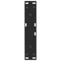 Pieds de table à manger forme V 2 pcs noir 30x(30-31,3)cm acier