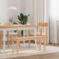 Banc 110 cm bois massif caoutchouc