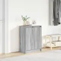Armoire à chaussures sonoma gris 57x34x76 cm bois d'ingénierie