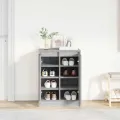 Armoire à chaussures sonoma gris 57x34x76 cm bois d'ingénierie