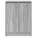 Armoire à chaussures sonoma gris 57x34x76 cm bois d'ingénierie