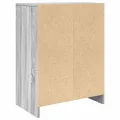 Armoire à chaussures sonoma gris 57x34x76 cm bois d'ingénierie