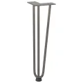 Pieds de table en forme d'épingle à cheveux 42 cm acier massif