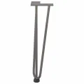 Pieds de table en forme d'épingle à cheveux 42 cm acier massif
