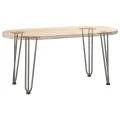 Pieds de table en forme d'épingle à cheveux 42 cm acier massif