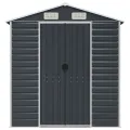 Abri de jardin anthracite 191x725x198 cm acier galvanisé