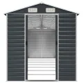 Abri de jardin anthracite 191x725x198 cm acier galvanisé