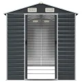 Abri de jardin anthracite 191x300x198 cm acier galvanisé