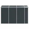 Abri de jardin anthracite 191x300x198 cm acier galvanisé