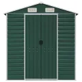 Abri de jardin vert 191x555x198 cm acier galvanisé