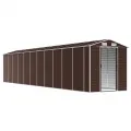 Abri de jardin marron 191x980x198 cm acier galvanisé