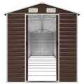 Abri de jardin marron 191x980x198 cm acier galvanisé