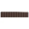 Abri de jardin marron 191x980x198 cm acier galvanisé
