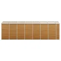 Abri de jardin marron clair 191x640x198 cm acier galvanisé
