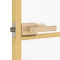 Porte intérieure mince doré 93x201,5 cm verre trempé aluminium