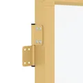 Porte intérieure mince doré 93x201,5 cm verre trempé aluminium